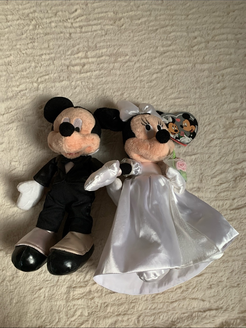 Mickey and Minnie Wedding Plush Set